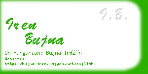 iren bujna business card